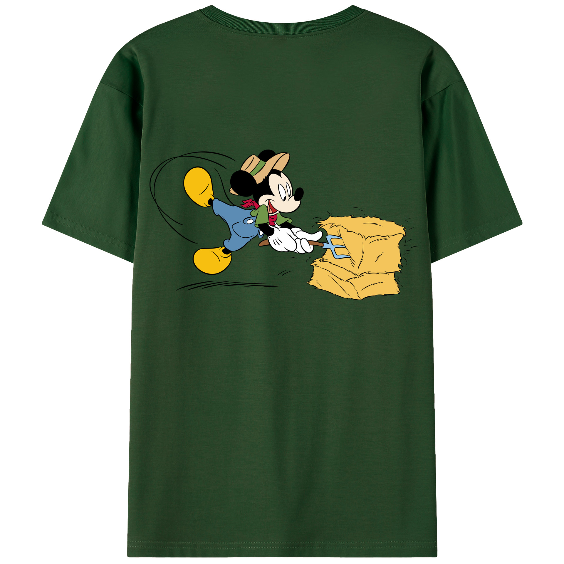 （画像用） ミッキーマウス Mickey Mouse 綿100％半袖Tシャツ（背面プリント）